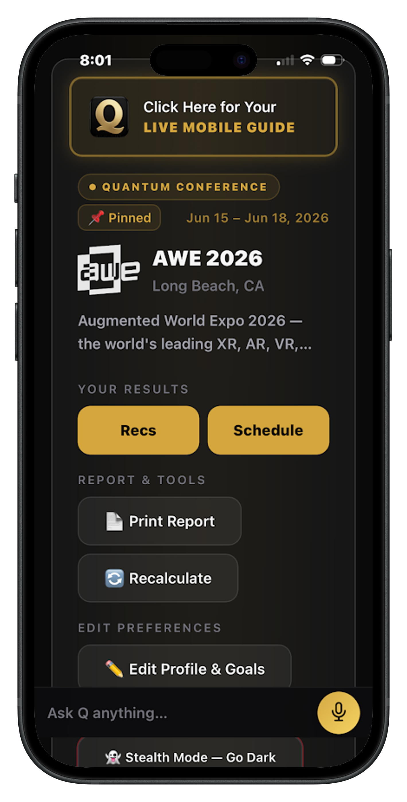 QE Mobile App