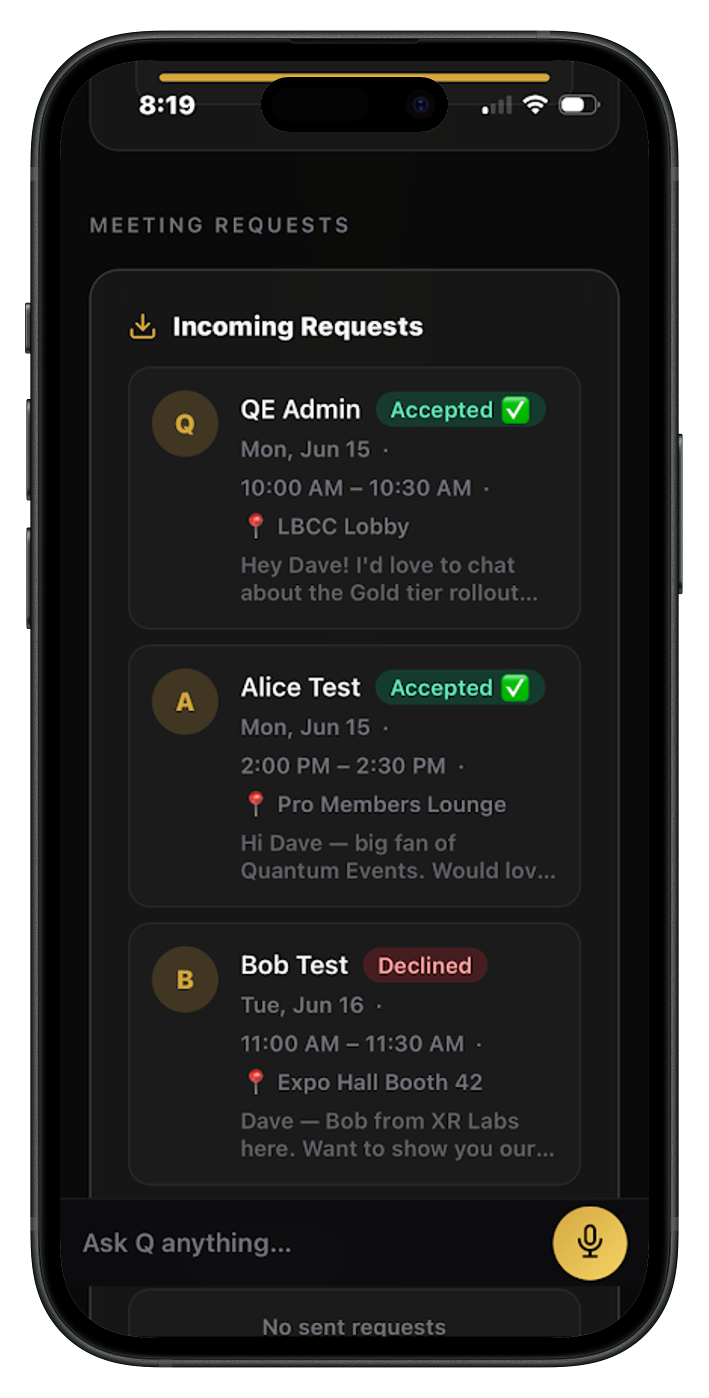 QE Mobile App